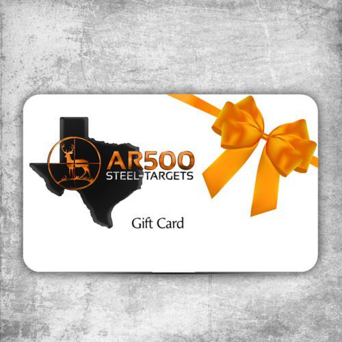 ar500 steel target gift cards